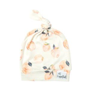 NWT Copper Pearl Infant Top Knot Hat Beanie Peaches